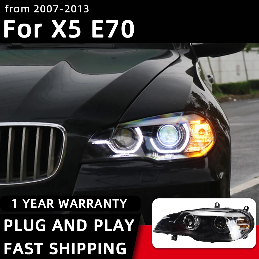 

Car Styling Headlights for BMW X5 E70 E71 E72 X6 LED Headlight 2007-2013 Head Lamp DRL Signal Projector Lens Automotive Accesso