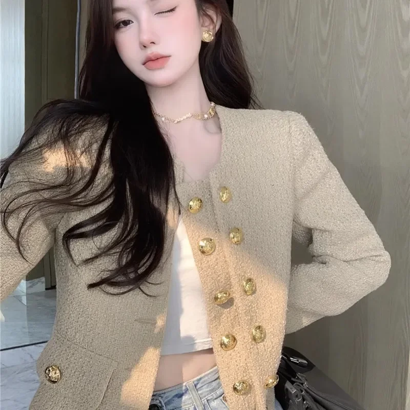 

Женская новая укороченная куртка, восстановление древних способов, пальто, короткая уличная одежда, брендовая модная тенденция, индивидуальная куртка на пуговицах в стиле Харадзюку