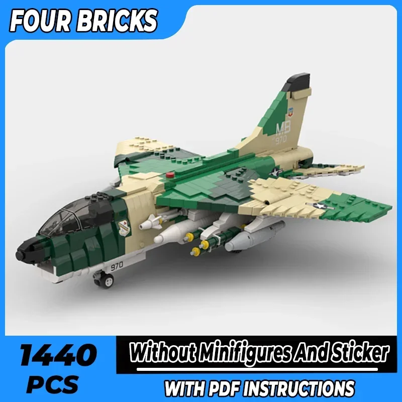 

Moc строительные кирпичи военная модель 1:35 A-7D Corsair II технология истребителя модульные блоки подарки рождественские игрушки наборы «сделай сам» сборка