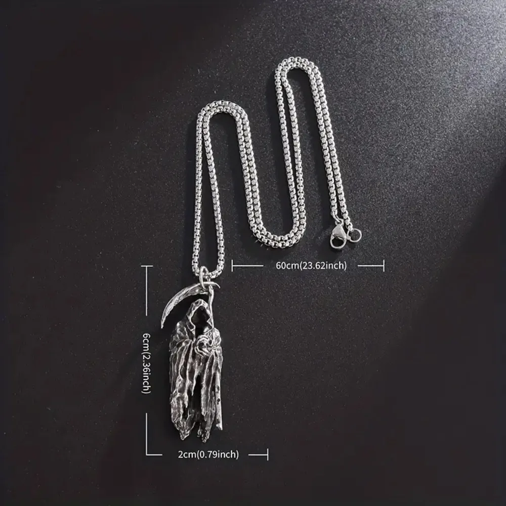 Horror Style Punk Fashion European and American Party Accessories Sweater Chain Halloween Overlord Necklace Wholesale