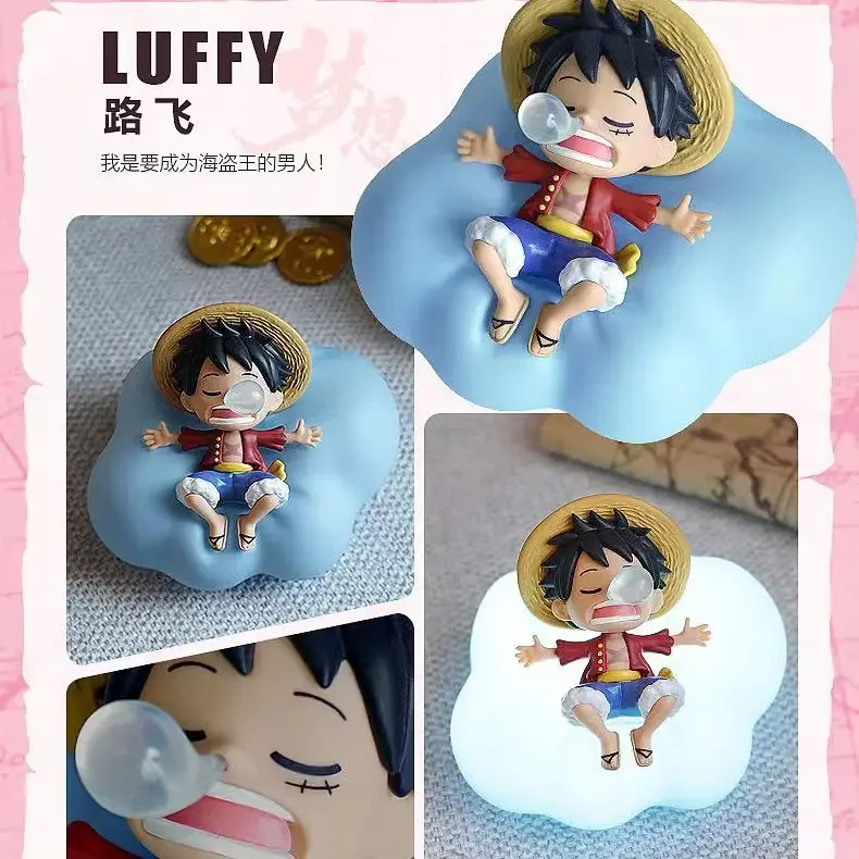 One Piece Anime Luffy Zoro Night Light Figure Blind Box Creative Personalized Desktop Ornament Surprise Gift Box Wholesale