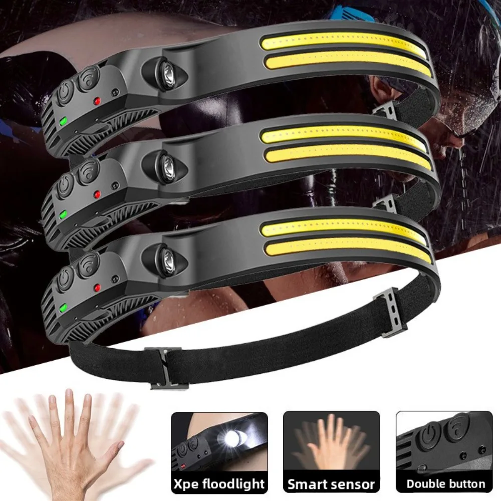 

Ultra - bright Ultra - light Rechargeable Headlamp with Induction for Night Fishing Portable and Long - lasting Battery Life