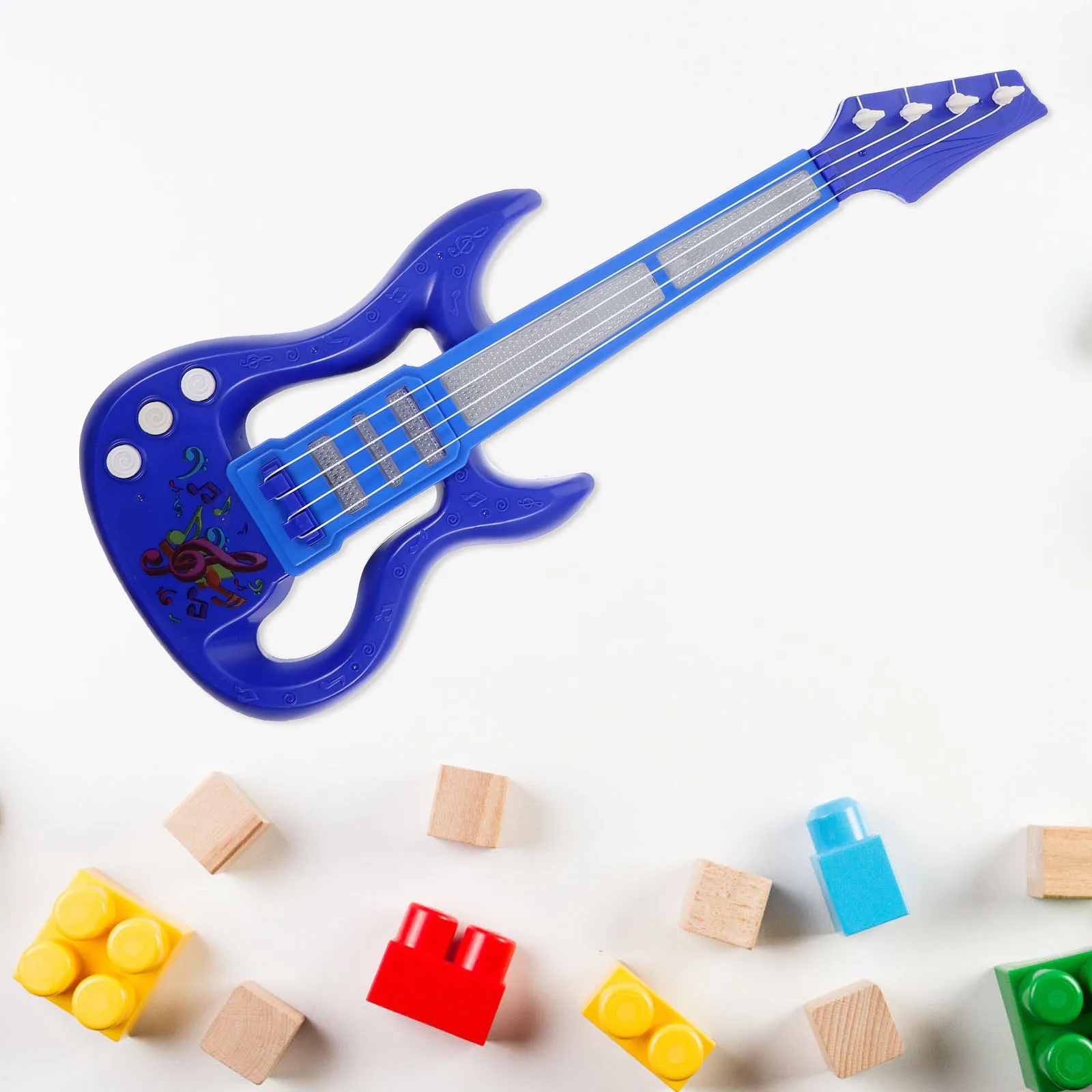 エレキギターおもちゃブルーミニ楽器 1Pc キッズウクレレミュージカル遊具ポータブル子供の教育クリスマスギフト