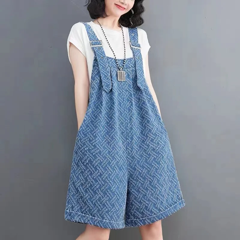 Modische Sommer-Blumenstickerei-Hosen für Damen in Übergröße, Haremshosen, Koreanischer Stil, Altersreduzierende Overalls