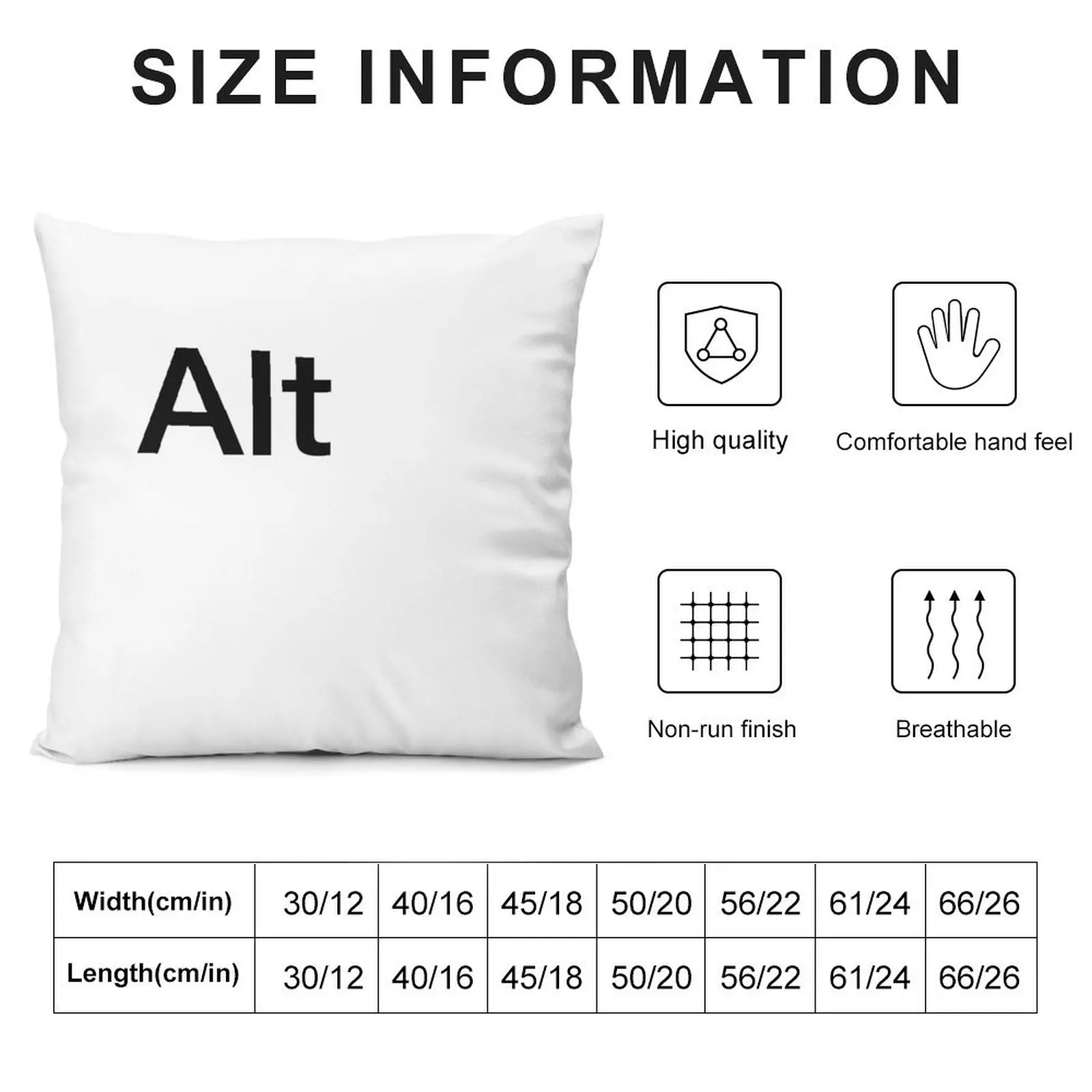 Alt Computer Keyboard Key Throw Pillow christmas ornaments 2025 Luxury Pillow Case pillow