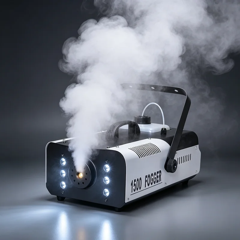 1500W Fog Machine DJ Stage High Output Smoke Machine with LED For Parties Weddings Concerts And Events