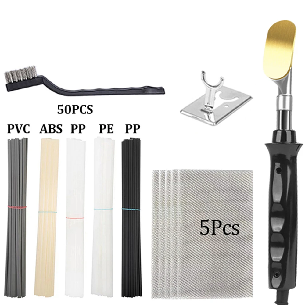 

Электрический паяльник для ремонта бампера автомобиля, 50 Вт, инструмент для глажки кожи, набор для сварки материалов, гладкий инструмент с ремнем, полипропиленовая палочка для ремонта пластика