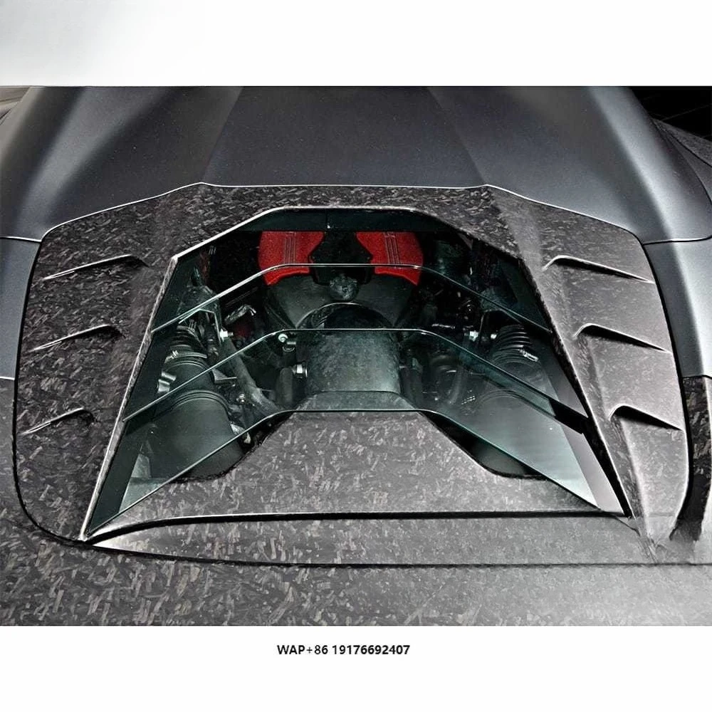 488 Forged Carbon Fiber Rear Engine Cover for 488 Spider