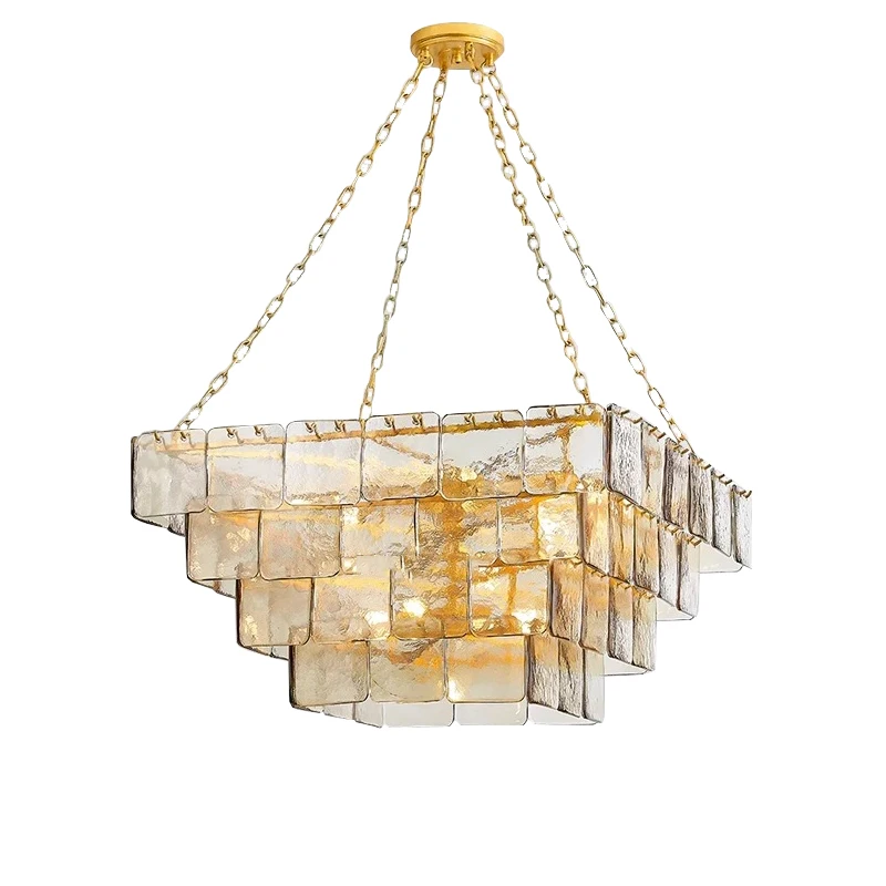 classico teto de vidro luzes pingente decoracao led para casa grandes lampadas penduradas de luxo estilo frances villa e sala de jantar designer 01