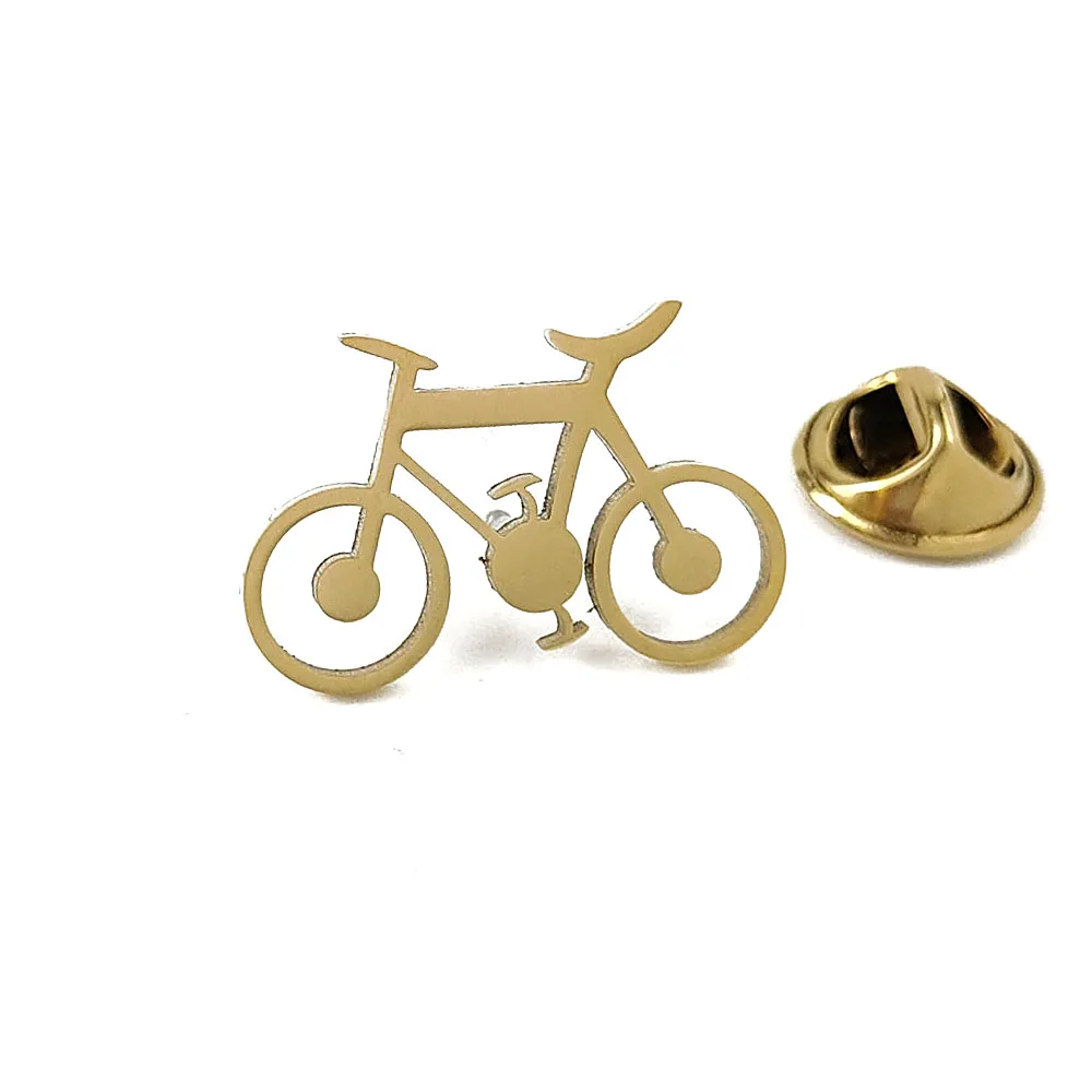 AliExpress NONE 2025 New fashion creative bicycle brooch, unisex, suit shirt chest accessory