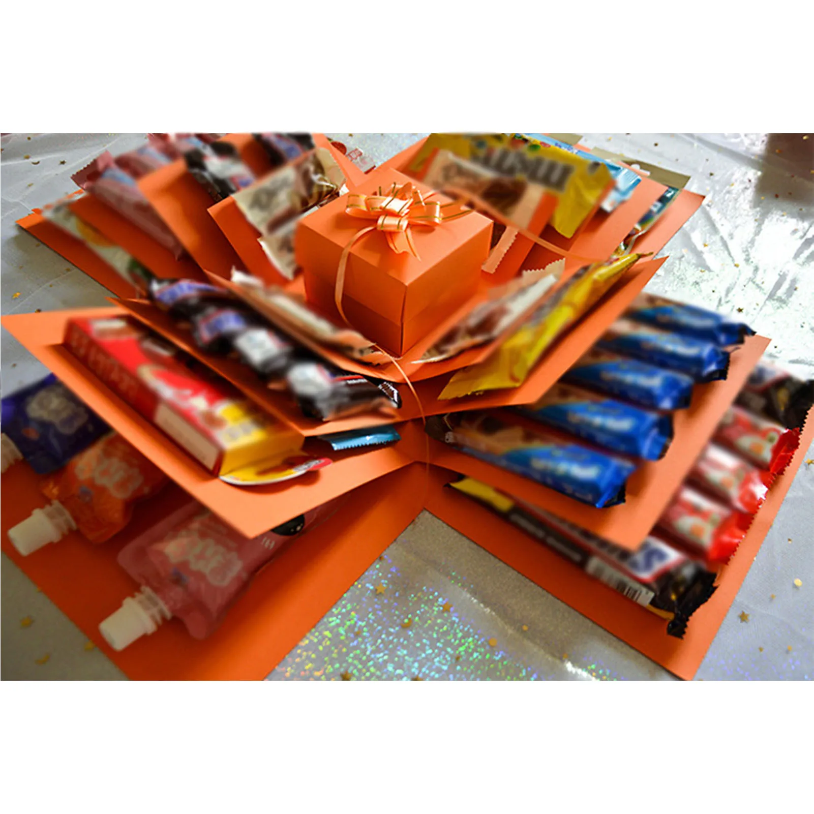 Creative 5 Layer Gift Boxes with Lids Hard Board Material DIY At Your Wish Gift Box for Anniversaries Festival Gifts