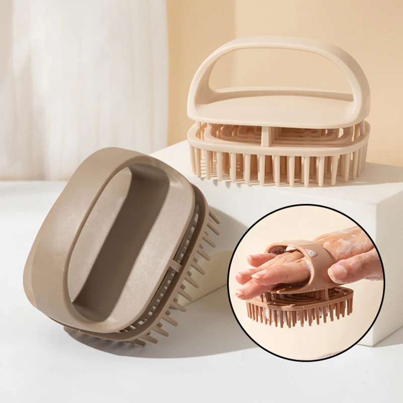 Shampoo and Scalp Massage Brush For Hair Cleansing, Dandruff Control, and Scalp Exfoliation in Home and Salon Use