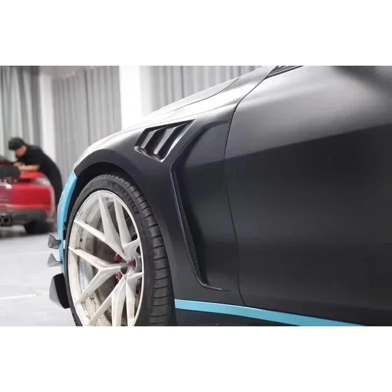 Lightweight Dry Carbon Fiber Front Fenders Anti Scratch Exterior Mod Parts Fit G80 M3 G82 M4