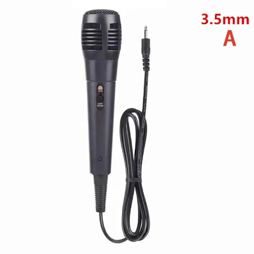 Professional Wired Dynamic Microphone Vocal Mic for Karaoke Recording 6.35mm /3.5mm Voice Tube