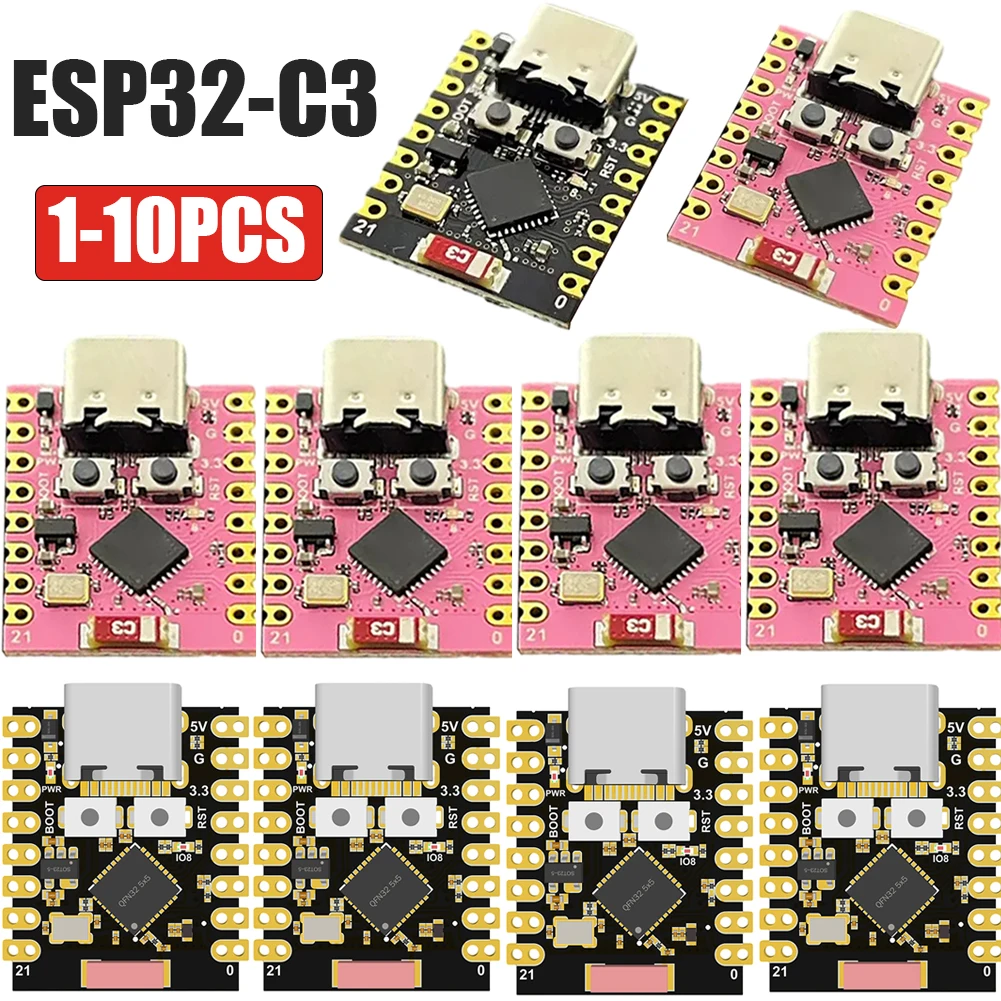 1-10PCS ESP32-C3 Super Mini electronic Project Board ESP32 scheda di sviluppo Wireless Bluetooth WiFi fai da te alimentatore 3.3-6V