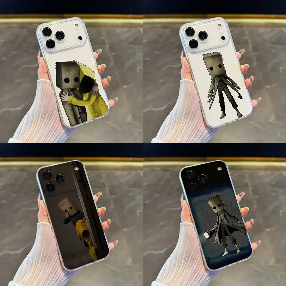 

Game L-Little N-Nightmar-ES Phone Case For iPhone 17,16,15,14,13,12,11 Pro,Max,Plus,X,XS,XR,SE4,E Mini Transparent Soft Cover