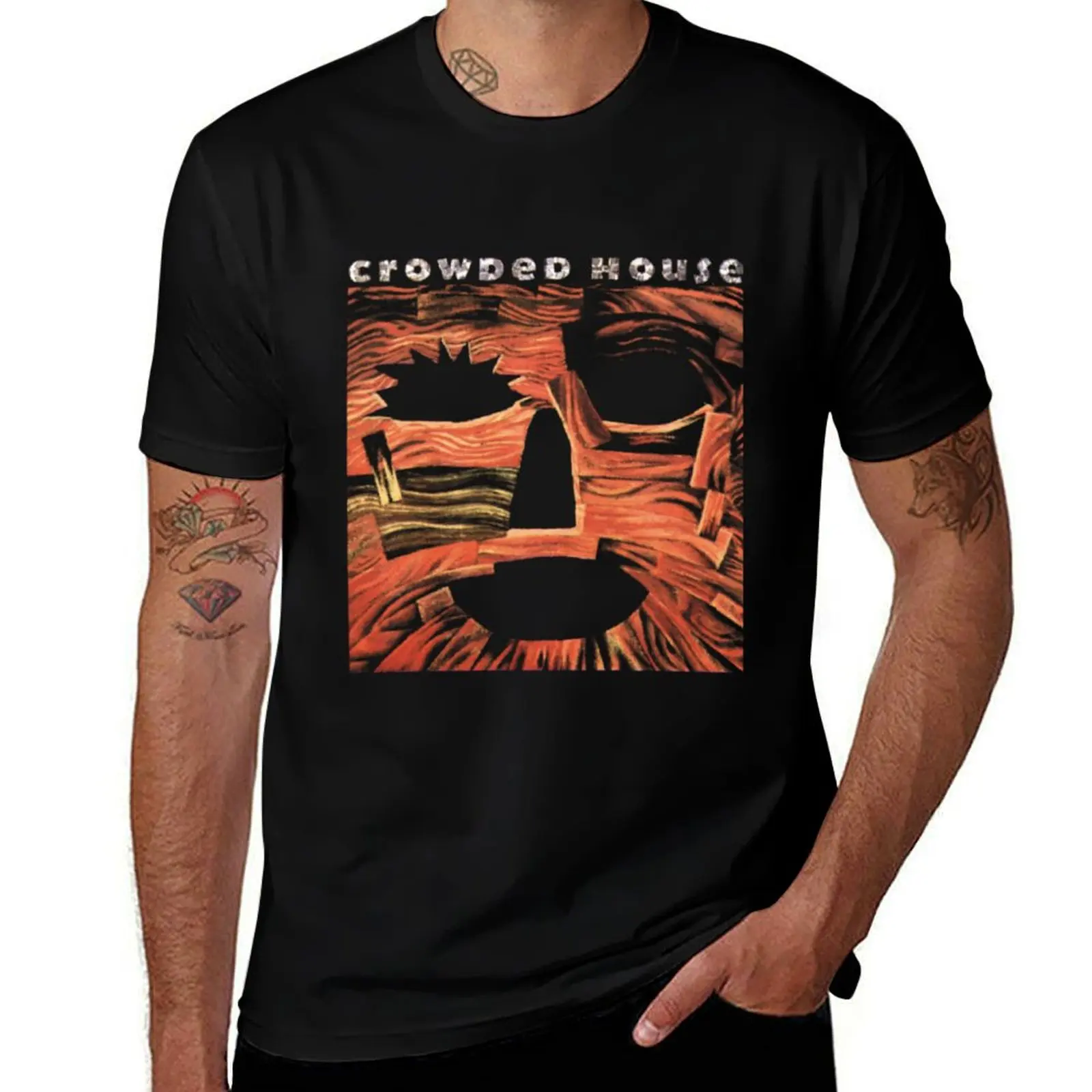 

CROWDED HOUSE T-Shirt man t shirt designer cotton t shirt pack man t shirts high quality luxury brand T-shirt