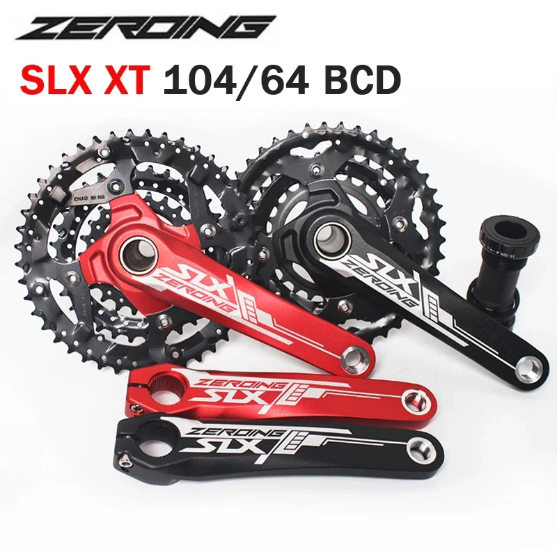 

SLX XT MTB Кривошип 3*9 Скорость 3*10 скорость велосипедный Кривошип полый 104/64BCD Кривошип SLX 68-73 мм Нижний Кронштейн для детской части