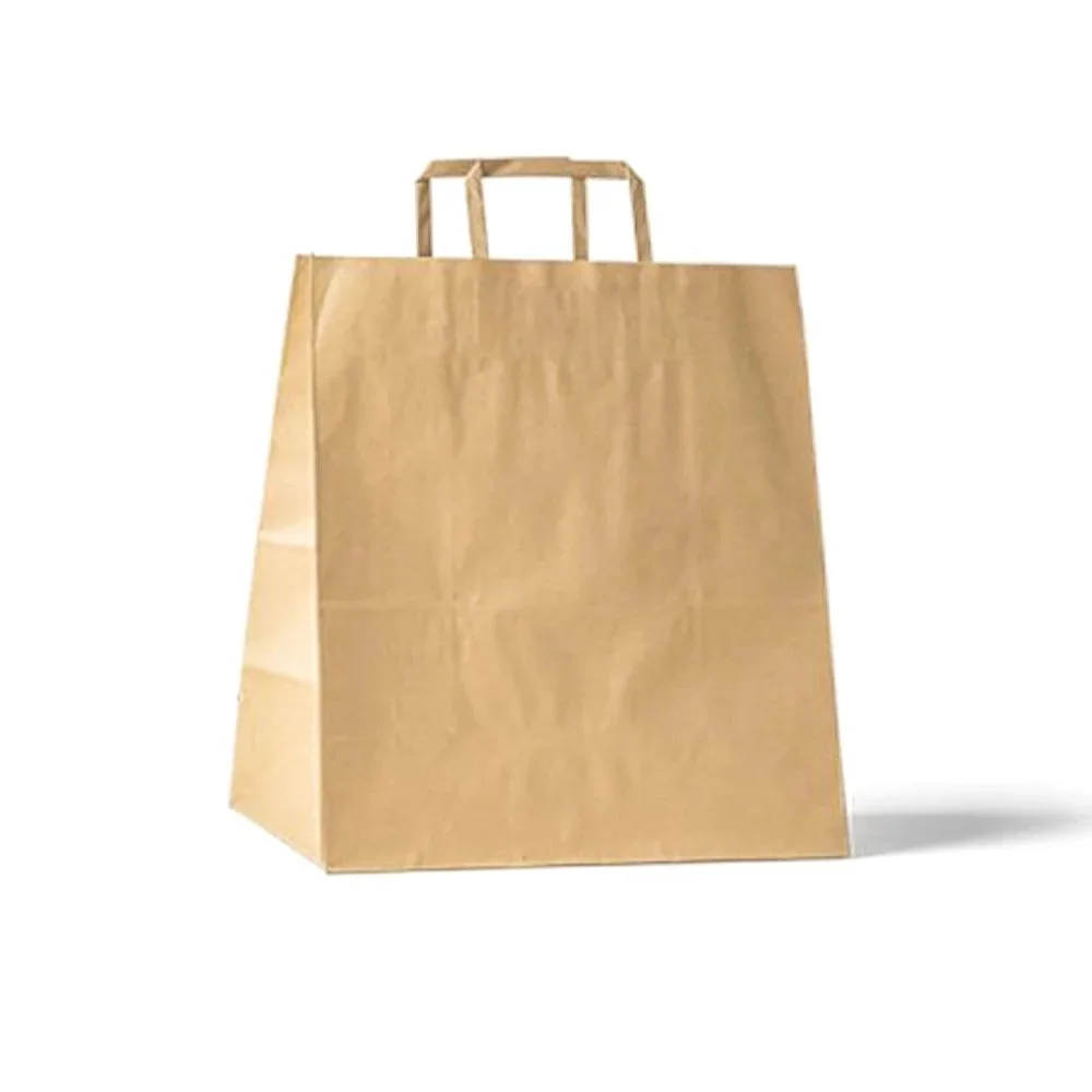 50 PCS/lot kraft paper bag with handle wedding party bag Fashionable cloth shoes gift paper bags