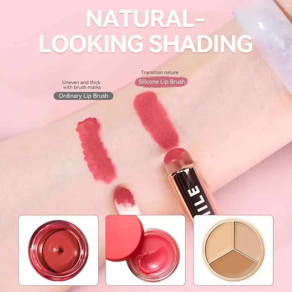 Pote de pudim labial desbotado, leve, multiuso, maquiagem, blush, veludo, batom fosco, mulheres, meninas, imperdível
