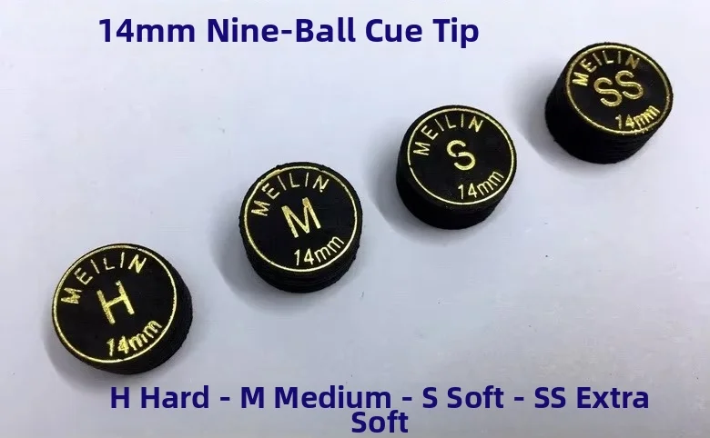 

5 Tips/lot 14mm Multi-layer leather head for Nine-ball Cue Fancy nine ball club Leather Head