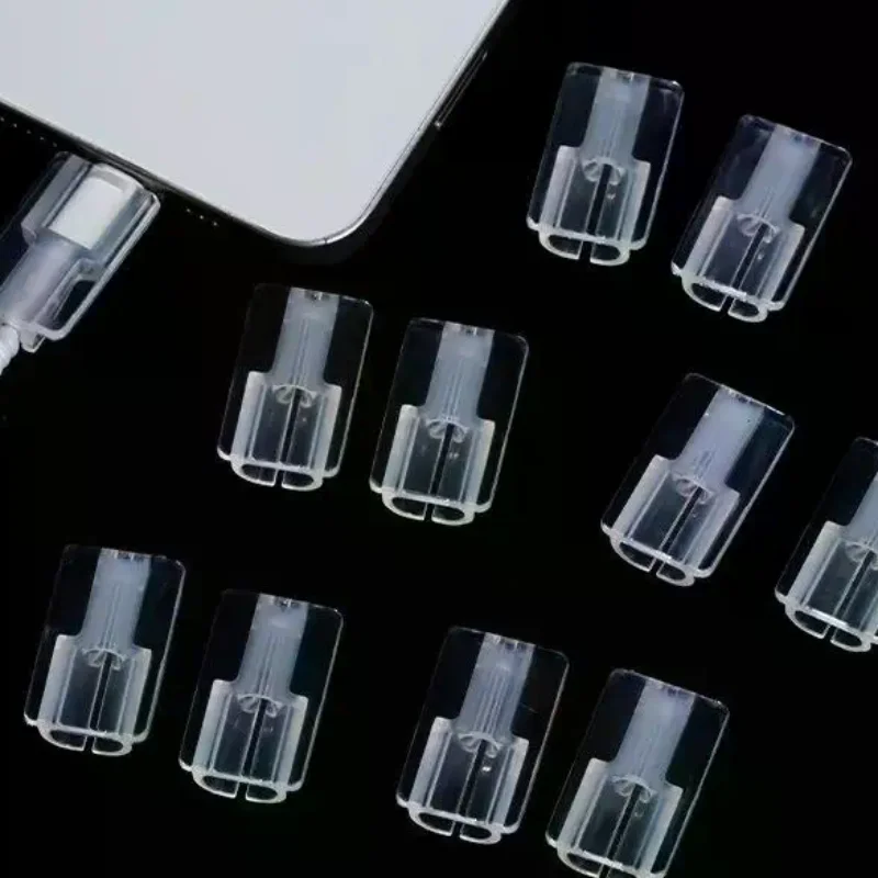Hot Sale 5/10/15 Pcs Phone Charger Cable Protector Clear TPU Charger Cable Winder Anti-Breaking Wire Protective Sleeve