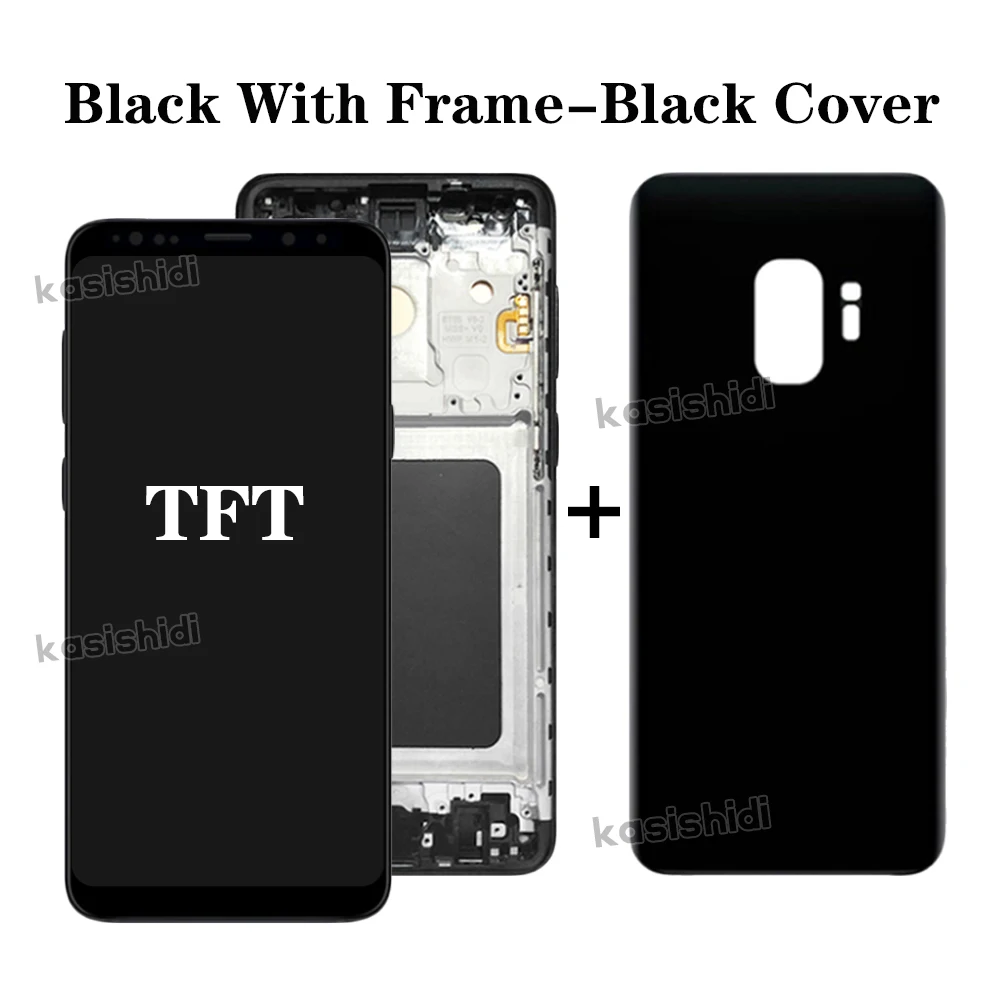 TFT Quality LCD For Samsung Galaxy S9 G960 G9600 G960F Display Touch Screen Digitizer Assembly Replacement With Frame