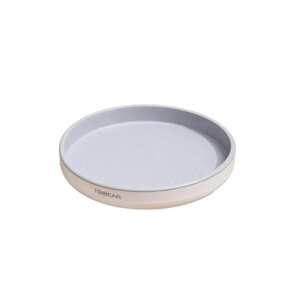 

25/30CM 360 Degree Rotating Storage Carousel Plastic Round Condiment Storage Rack Anti-slip Turntable Storage Tray for Kitchen