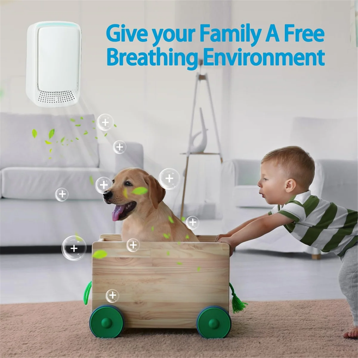 BFYL-Luftionisatoren für Zuhause, Plug-in-Luftreiniger für Zuhause, leiser und tragbarer Luftreiniger für Schlafzimmer, Haustier, Küche, Büro (US)