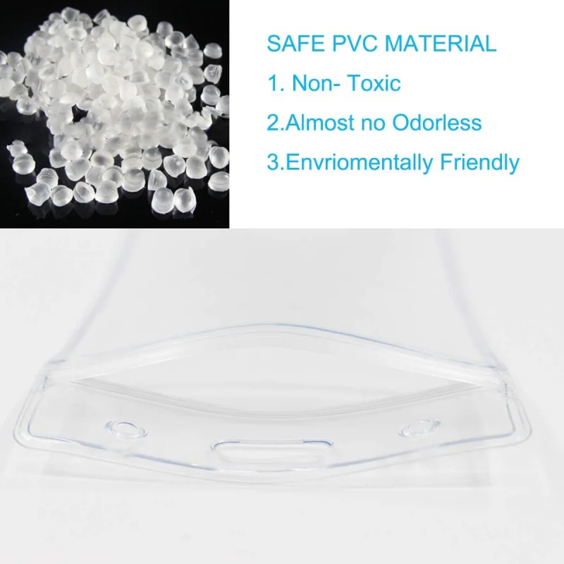 3팩 크루즈 랜야드 및 ID 홀더 세트 - 평평한 ID 랜야드와 튼튼한 투명 수직 ID 카드 명찰 홀더 (블랙 3)