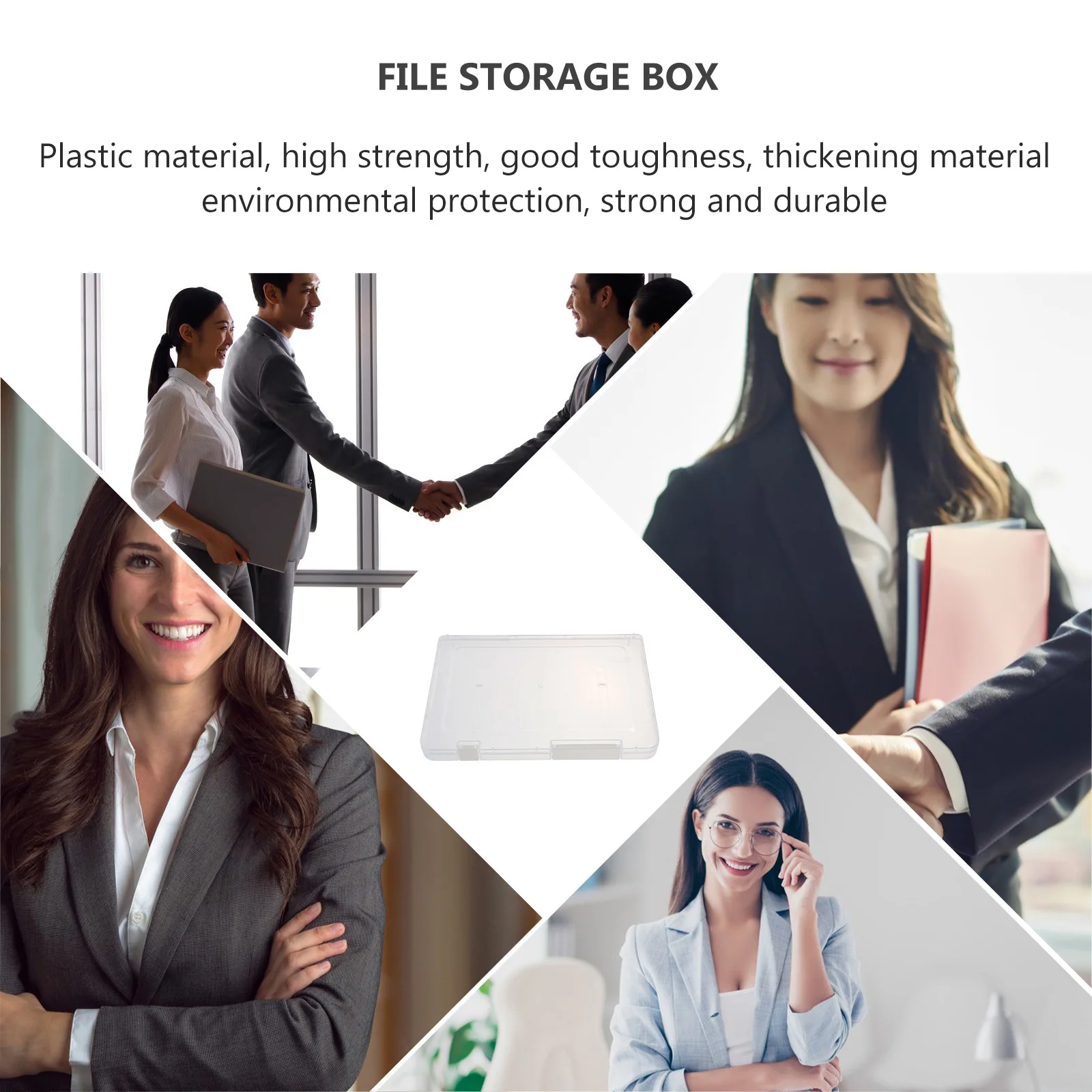 Boîte de Rangement de Documents en Plastique, Conteneur de Fichiers, Enveloppes A5 Utiles