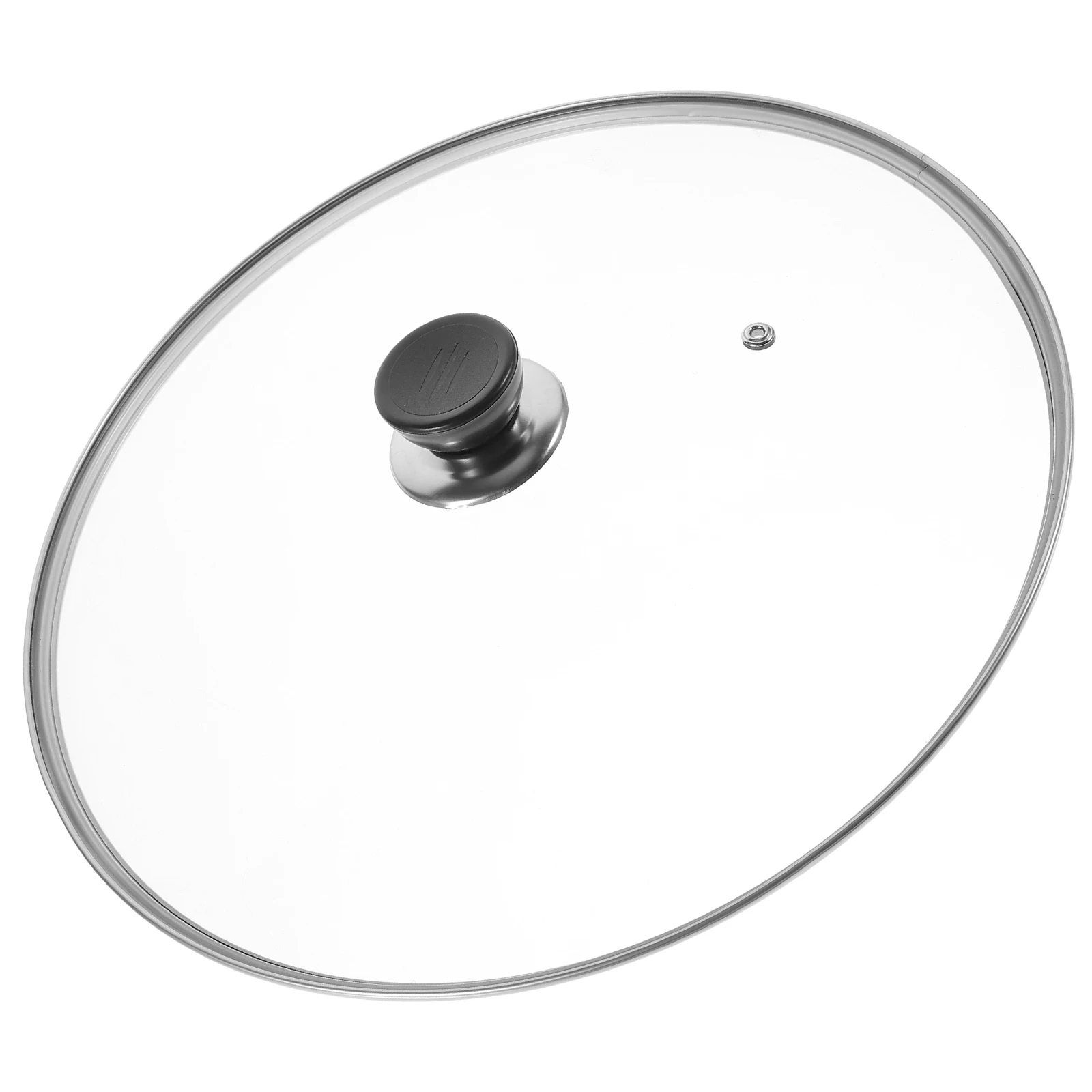 

Thickened Pot Lid 32cm Stainless Steel Glass Cover Universal Wok Lids Easy Clean Vent Design Cooking Pot