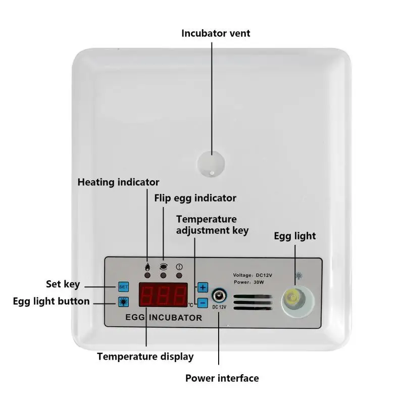 Imagem -05 - Incubadora Inteligente Automática de Ovos Incubadora Fazenda Digital Frango Ganso Codorna Brooder Egg Hatcher 16 Ovos