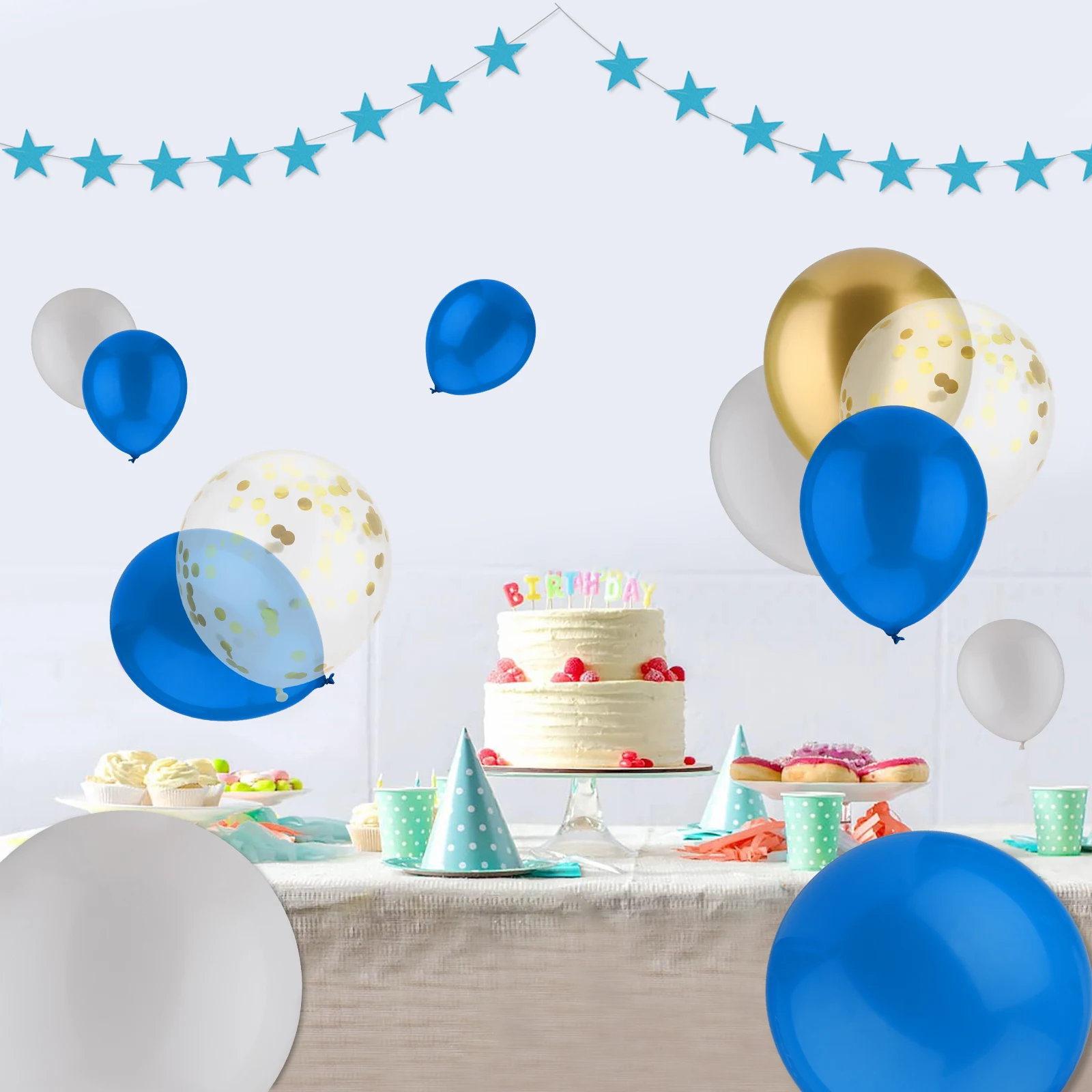 

Набор из 126 шт., украшение из латексных шаров, баннер, воздушные шары с конфетти, латексные воздушные шары для вечеринок, персонализированный баннер, украшения для баннеров