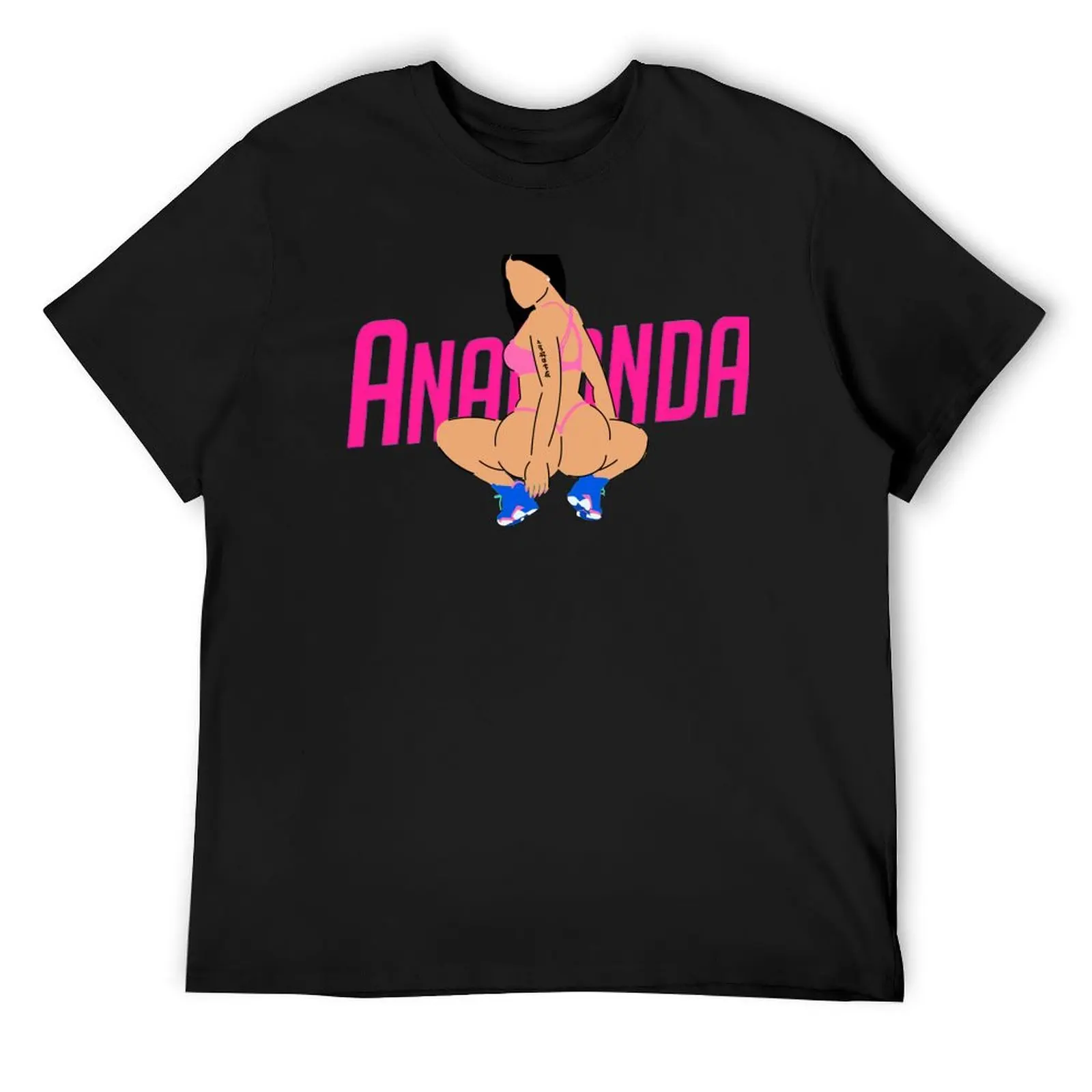 Anaconda Nicki Minaj (With Title) T-Shirt anime figures essential t shirt street wear customizeds mens plain t shirts