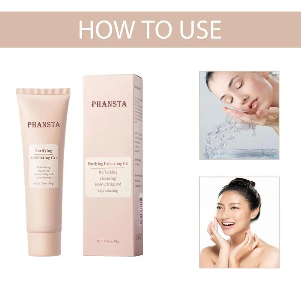 Face Exfoliating Gel Deep Cleansing Pores,Remove Dead Skin Purify Gentle Exfoliate Oil Control Moisturizing Face Scrub Skin Care view 3