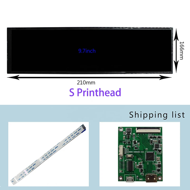 

MINI HDMI To Mipi Controller Driver Board 8.8 inch 1920X480 HSD088IPW1-A00 40Pin Mipi LCD Screen LVDS Interface for Raspberry Pi