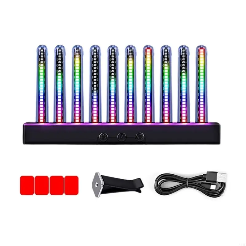 USB LED Spectrum Light With 8 Display Mode And 5 Brightness Level For Music Gaming And Home Decoration 896C