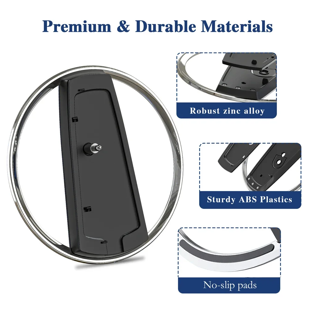Vertical Stand for PS5 and PS5 Slim Console, Original 1:1 Metal Base for Playstation 5 Disc and Digital Edition Accessories
