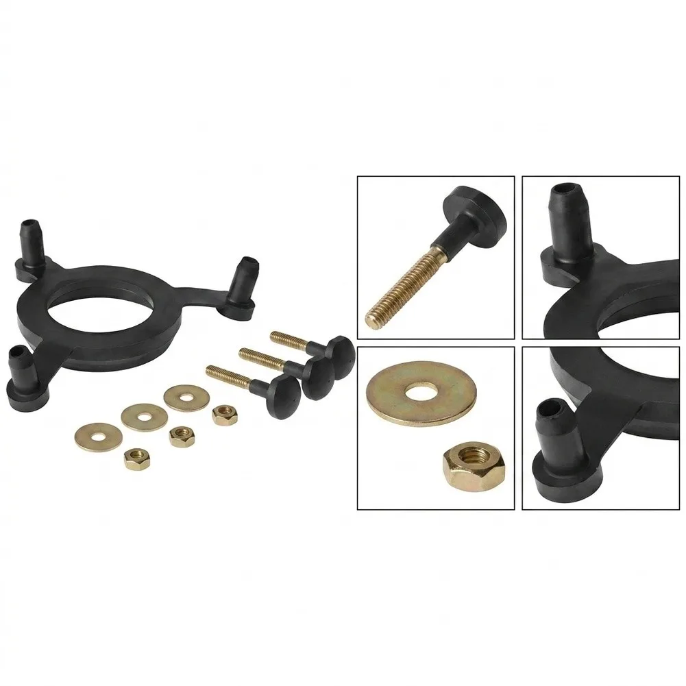 Tank Mounting Hardware Kit for Two-Piece Toilets Includes Rubber Bowl Gasket Brass Bolts Washers and Lock Nuts