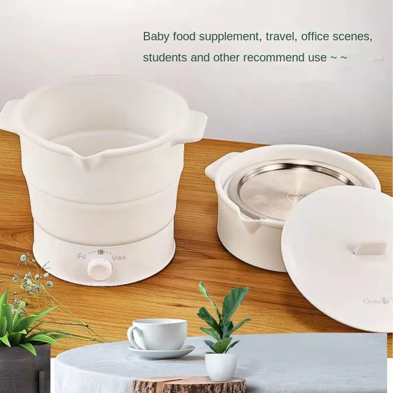 Multi Portable Foldable Pot for Travel Baby Milk Warmer Kettle Electric Cook Hot Pot Water Boiler Porridge Pot for Baby