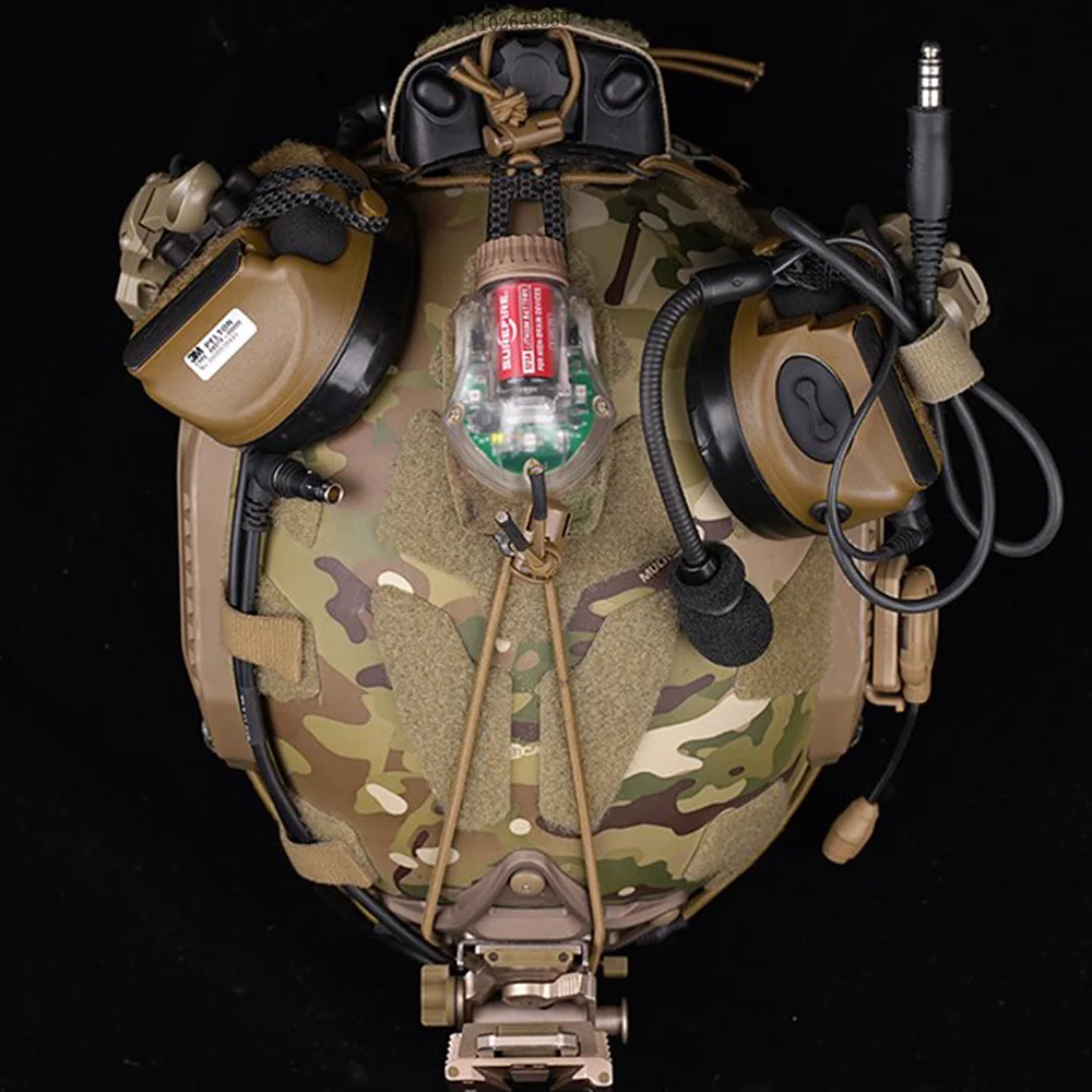 Tactische Helm Kabelmanagement Kits NVG Comms Draden Koord Verzameld Organisator Klittenbandjes Jacht Airsoft Accessoires 8 stuks