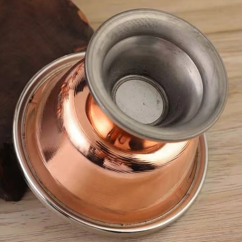 7 Pcs Nepal Altars Bowl,Buddhism Red Copper Tribute Tall Feet Water 9 cm Bowl,Desktop Decoration Holy Luster Plate Buddhist Item
