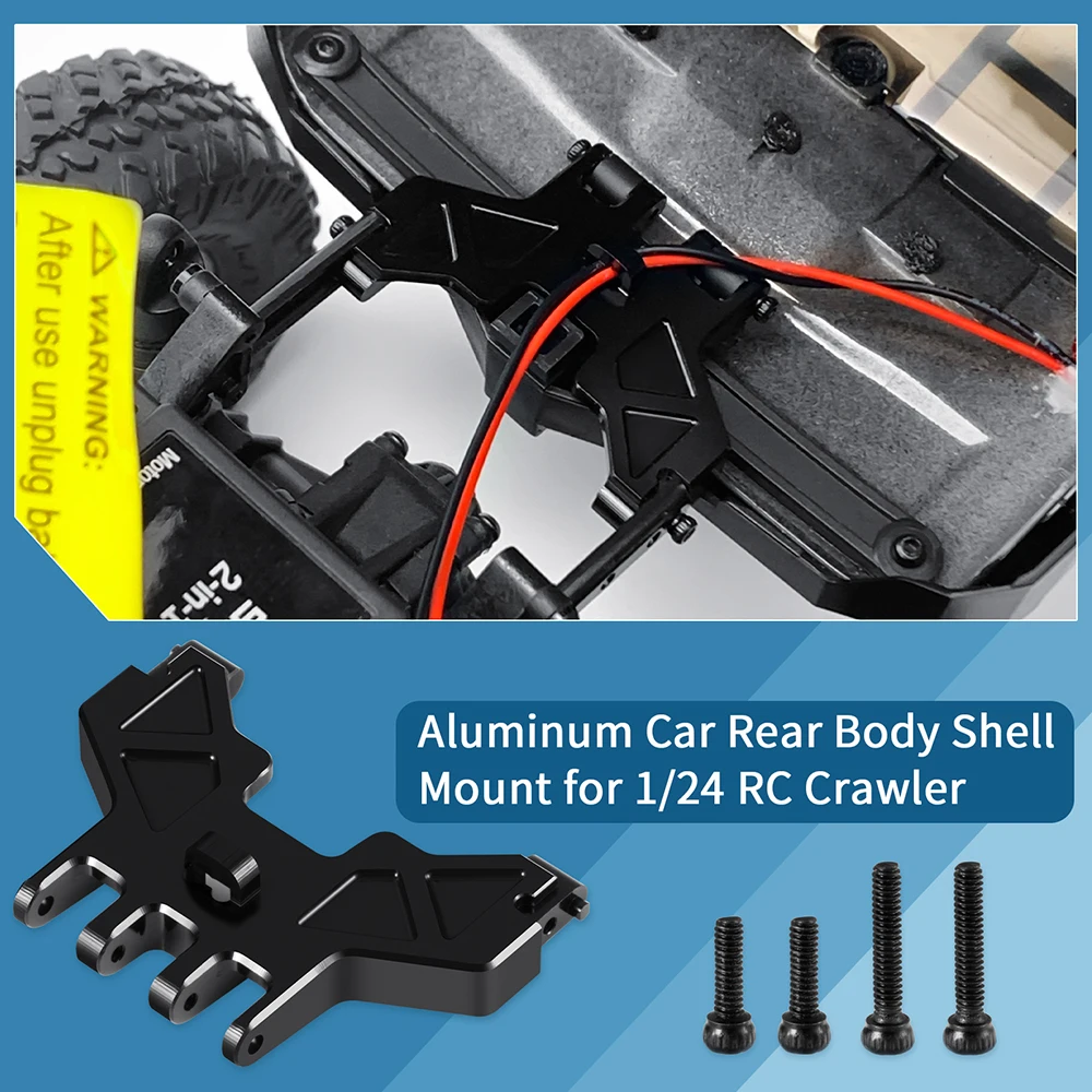 AXSPEED Aluminum Alloy Front Bracket Rear Car Body Shell Fixed Mounting Set for Axial SCX24 GX 470 1/24 RC Crawler Upgrade Parts