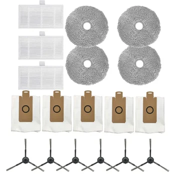 サイドブラシフィルター付きモップパッド,効率的なクリーニング性能,u200 pro,Edison 2 plus,u250,u290