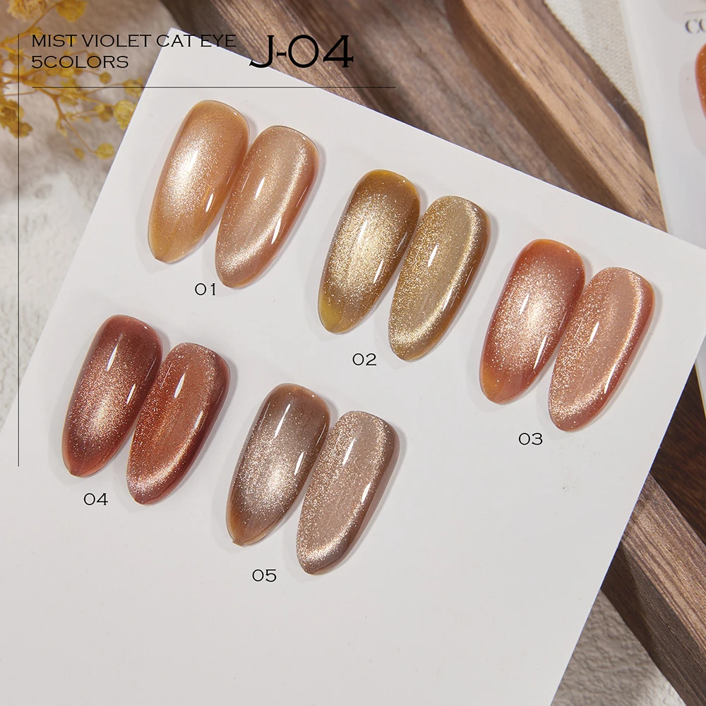 Vendeeni 5 Farben Kristall-Katzenaugen-Gel-Nagellack-Set, semi-permanenter, funkelnder, magnetischer UV-LED-Soak-Off-Gel-Lack mit Display – Detail 16