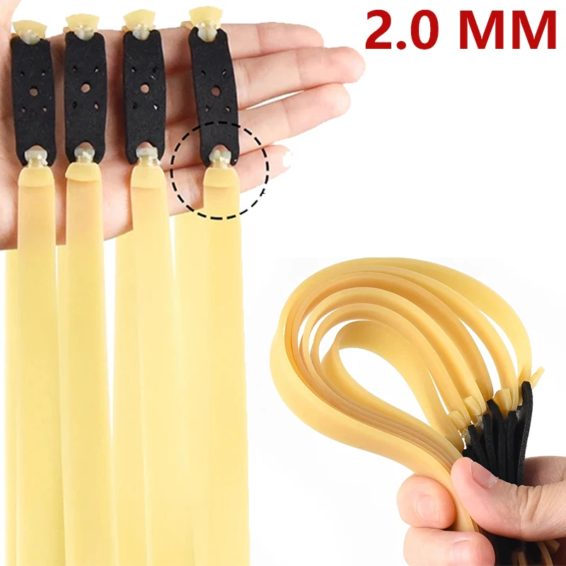 

2/4/6Pcs 2.0mm High Elastic Slingsshot Rubber Band Thickened High-precision Latex Rubber Band Slingshot Hunting Acessories