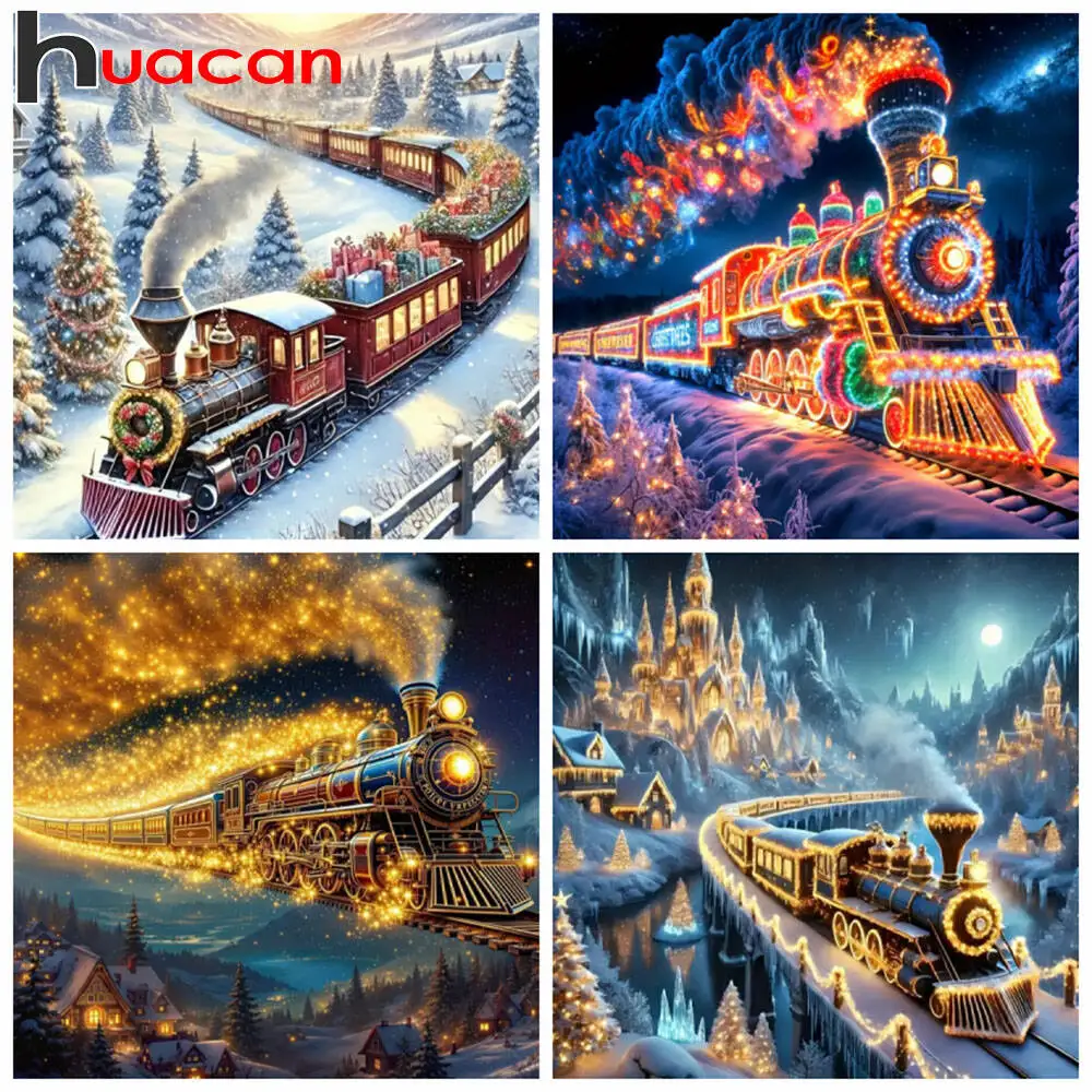Huacan 2025, neue Kollektion, Diamant-Gemälde, Delphin, Himmel, Diamant-Stickerei, Meer, Sonnenuntergang, Mosaik, Kunst, Dekoration, Gemälde