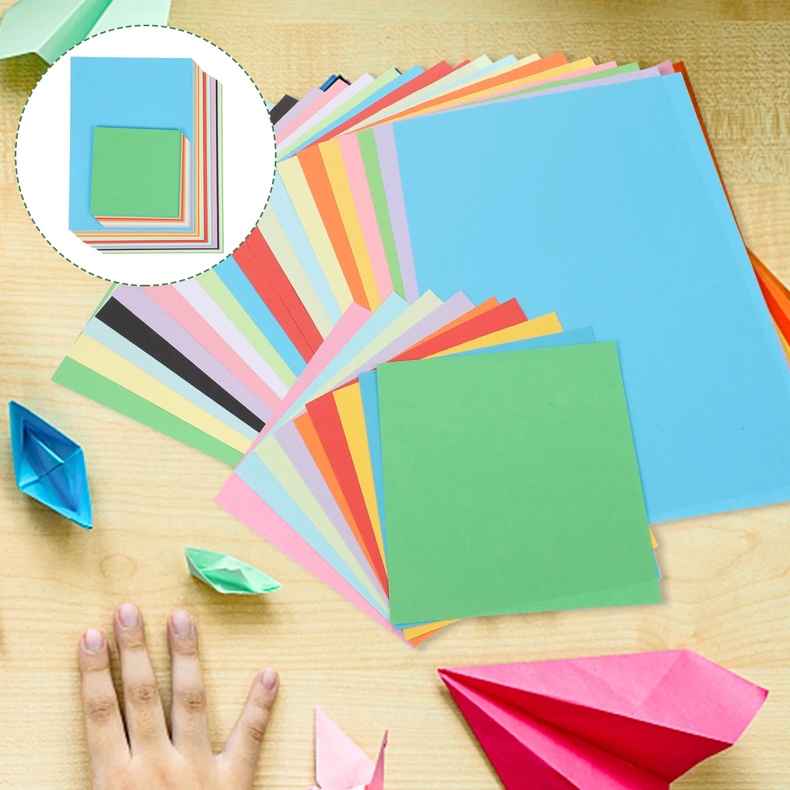 

120 Sheets Double Sided Origami Paper Vibrant Craft Material for Handicrafts Brain Development Art Education School