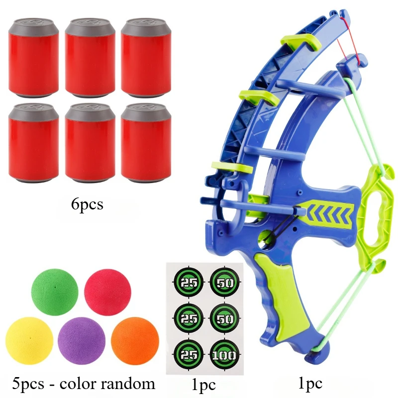 مجموعة واحدة، مجموعة ألعاب الرماية التفاعلية بين الوالدين والطفل في الهواء الطلق، تعزز التنسيق بين اليد والعين والتركيز، كرات ملونة عشوائية.